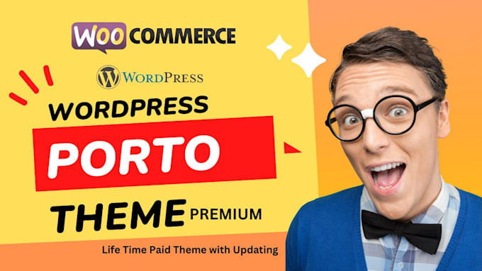 customize porto theme premium and high rated