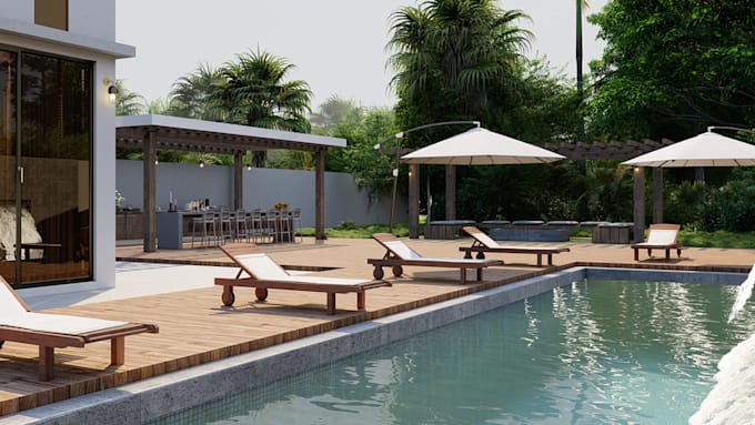 design your backyard and pool area