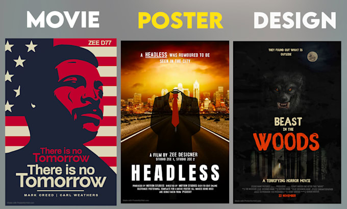 create action packed movie poster, film poster design