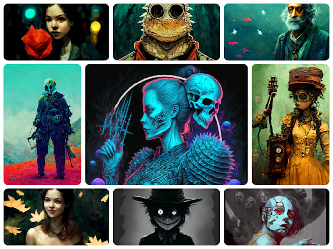 create custom art by midjourney ai