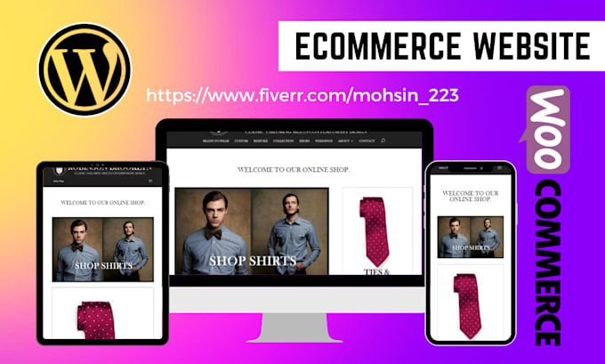 design and develop an ecommerce store in wordpress