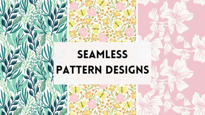 Design seamless pattern for textile prints by Mehwishshahzad_ | Fiverr