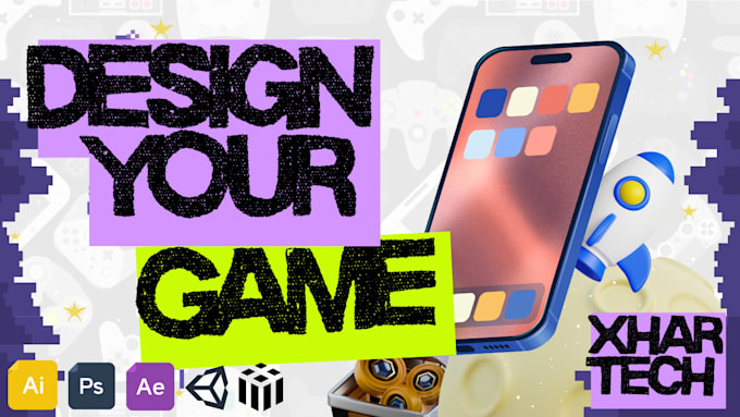 make stylized game characters with UI layout