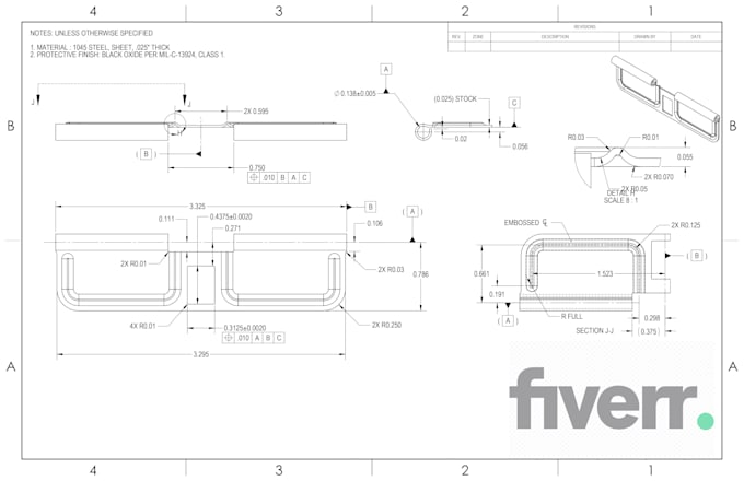 do technical drawing , line drawing or 2d drawing