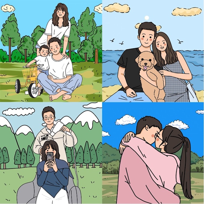 Cartoonization Do cartoonization of people by Vanessa_cheung | Fiverr