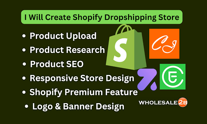 create shopify dropshipping store via doba cj zendrop temu dhgate dropify
