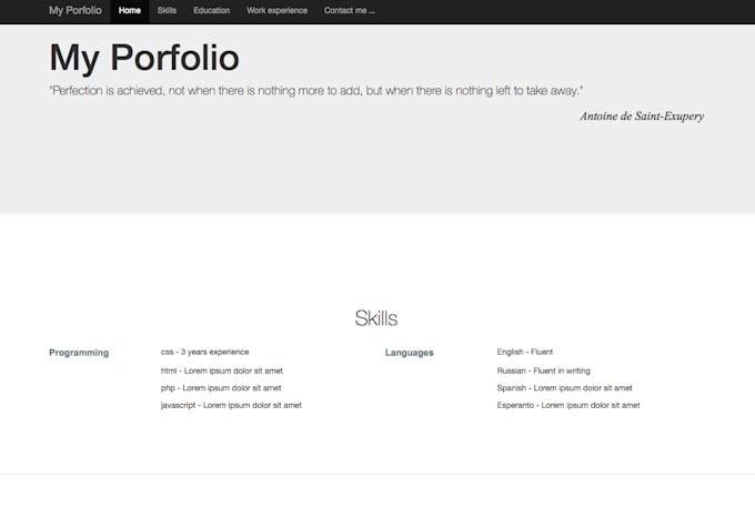 Create a one page bootstrap website by Nhefti | Fiverr