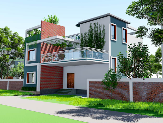 do architectural 2d house plan, exterior interior design,rendering by architect