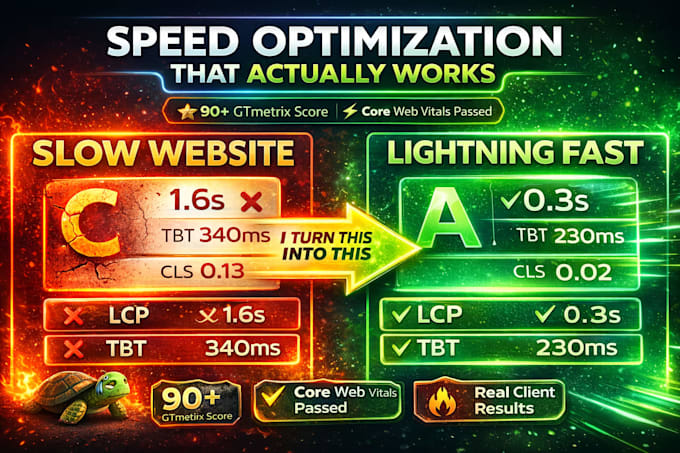 speed up gohighlevel, cf2, systeme io page speed with expert optimization