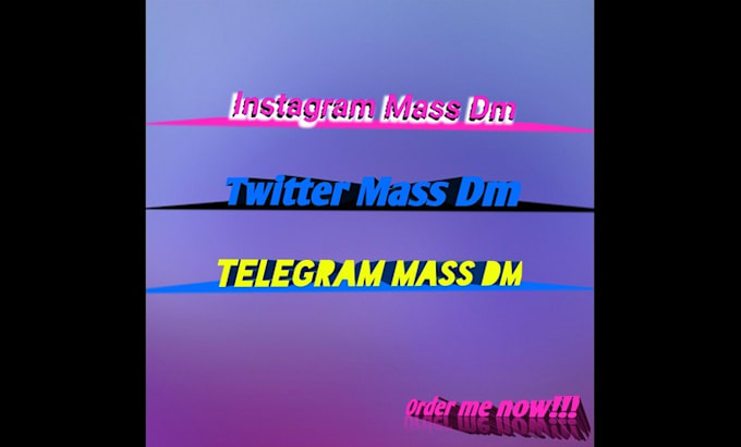 do instagram mass dm, twitter mass dm, facebook mass dm, telegram mass dm