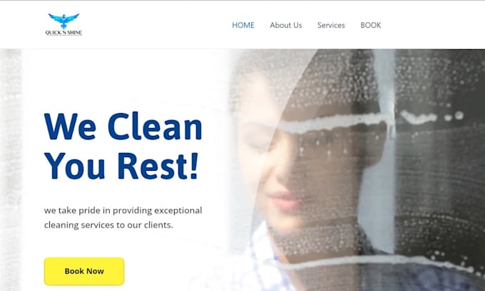 do cleaning service website with bookingkoala, launch27
