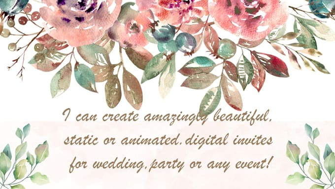 create static or animated, invites for all occasions