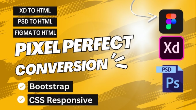 Convert xd, figma, and psd designs into responsive html, css, bootstrap ...