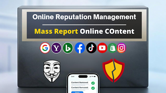 takedown harassing remove copyright mass reports instagram, facebook, gmb dmca