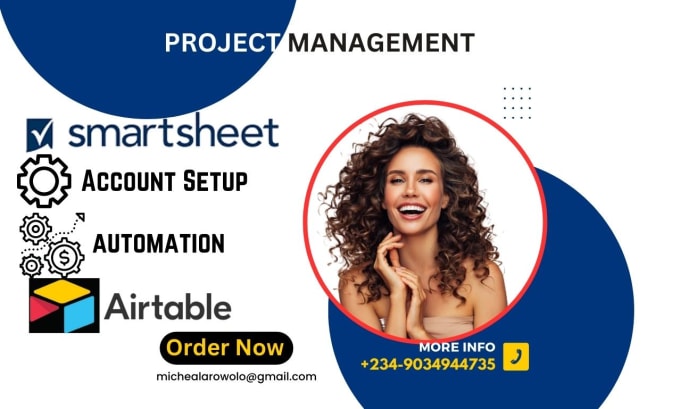 Create airtable smartsheet with automation for project management