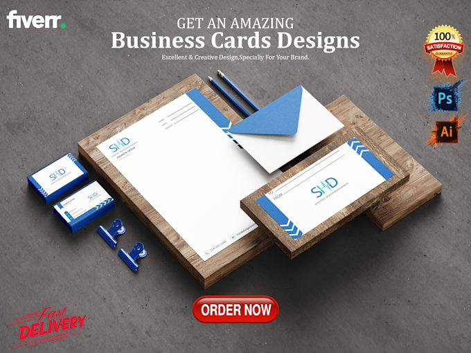 Design business card, and stationery items for your brand by