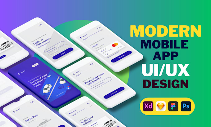 Design stunning mobile app ui ux design by Wasemshah | Fiverr image.
