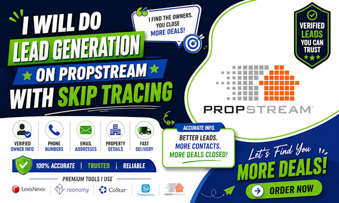 do lead generation and skip tracing on propstream