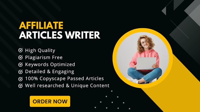 write amazon affiliate articles and product reviews