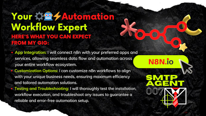 develop a custom workflow, ai agent, or chatbot using n8n automation tool
