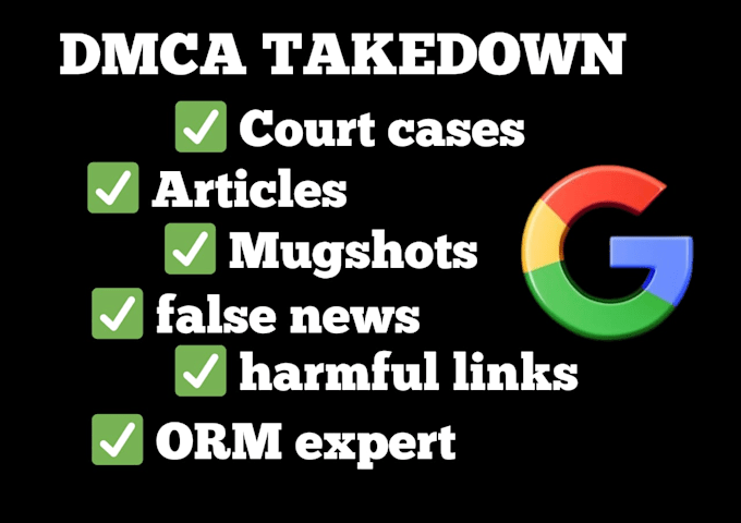 permanently remove mugshots cases articles news delete negative links on google