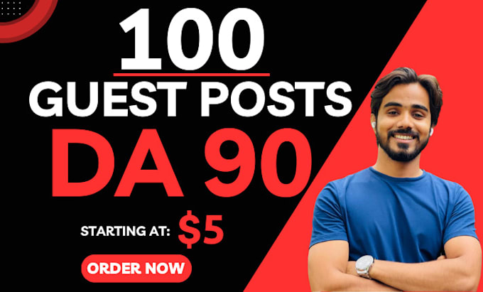 write and publish 10 guest posts on high da 90 websites