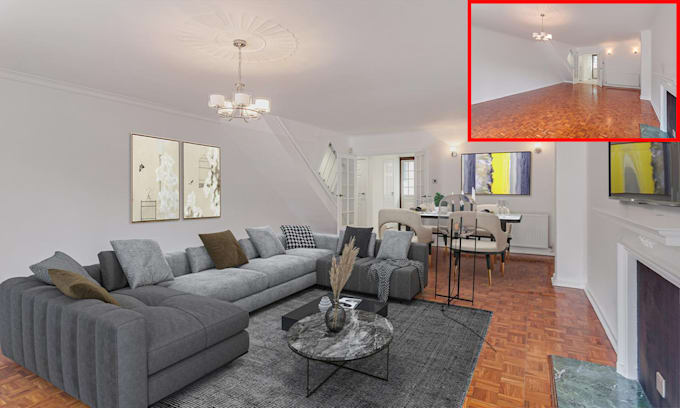 do amazing virtual staging for your vacant home