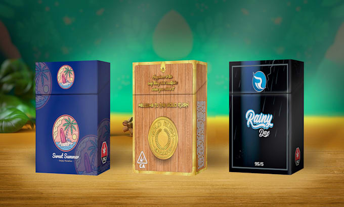 cigarette, sigar, pre roll box and thc, cbd packaging