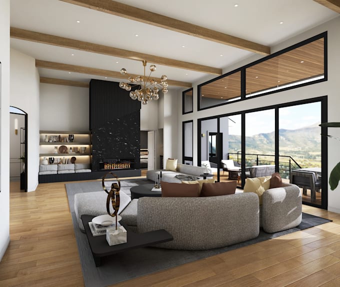 Realistic Interior Rendser Do realistic 3d rendering of your interior proyect by Selenelazcano ...