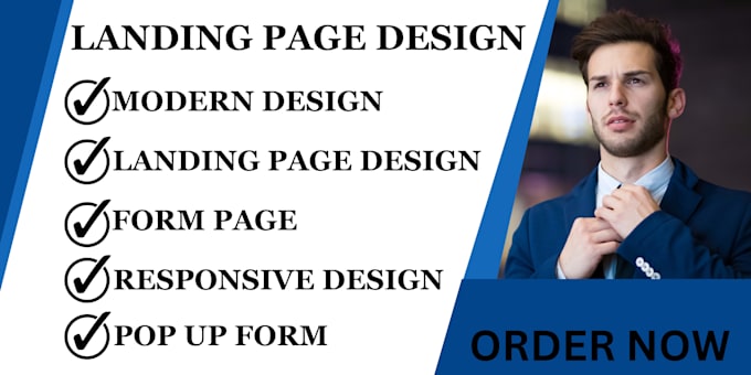 Do professional landing page design with wordpress and getresponse by