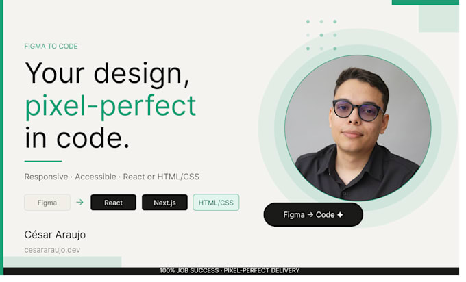 Convert your figma design into a pixel perfect react or nextjs website ...