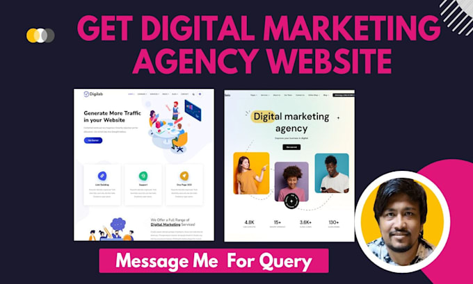 design website for marketing agency,smma agency, onlyfans agency