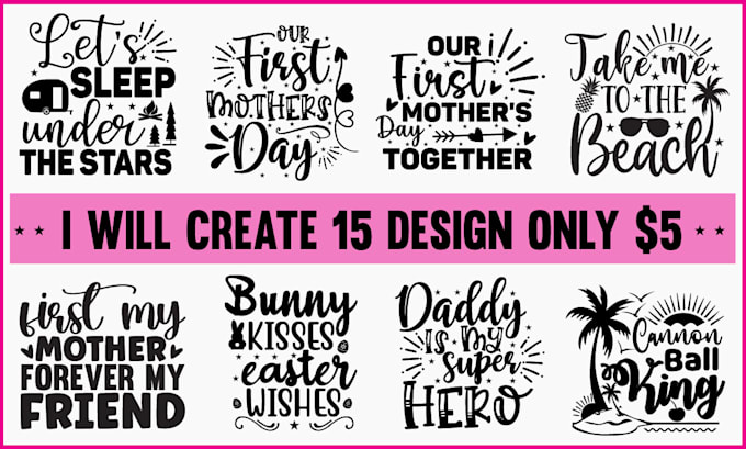 svg cut files design bundle for etsy and others