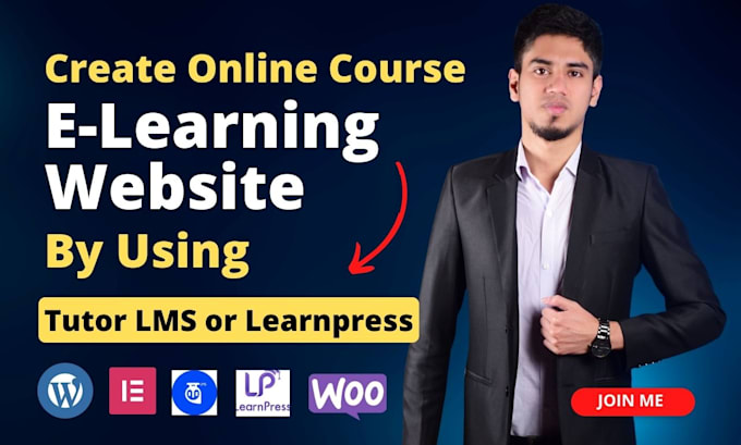 create an online course website by using tutor lms pro or learnpress