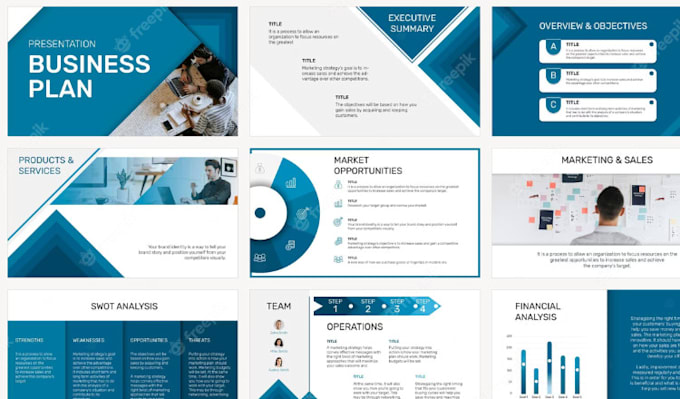 design power point slides and pitch deck presentation