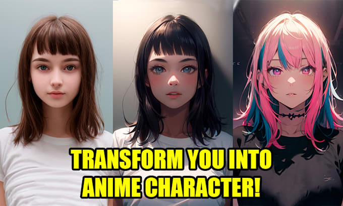 Make you an anime character to use as profile picture or avatar by ...