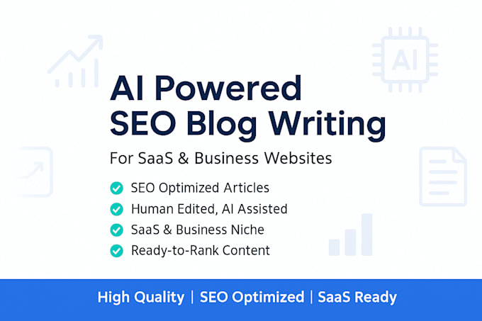 write ai powered SEO blogs for your saas or business website