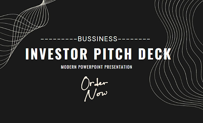design investor pitch deck PPT presentation and google slide