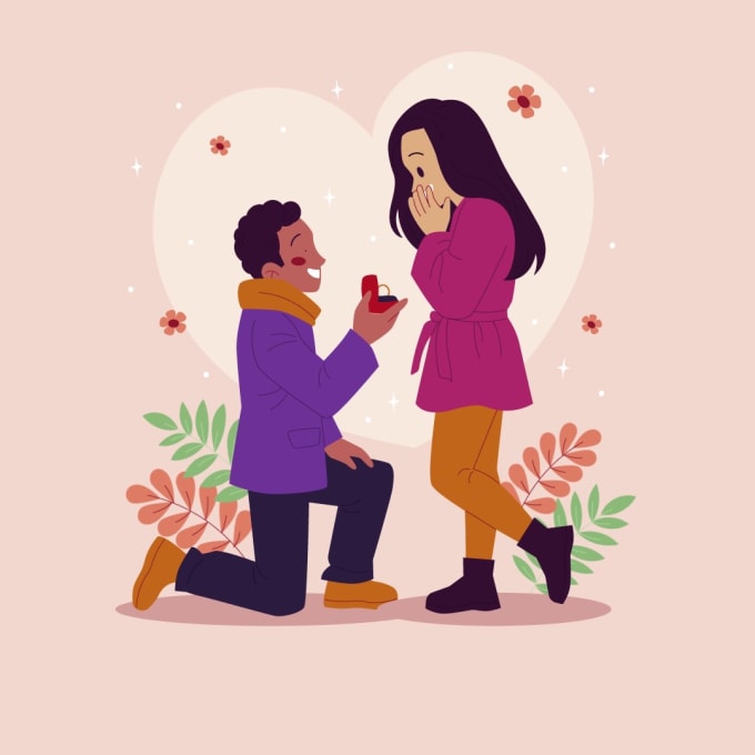 create love story,proposal and weeding invitation videos
