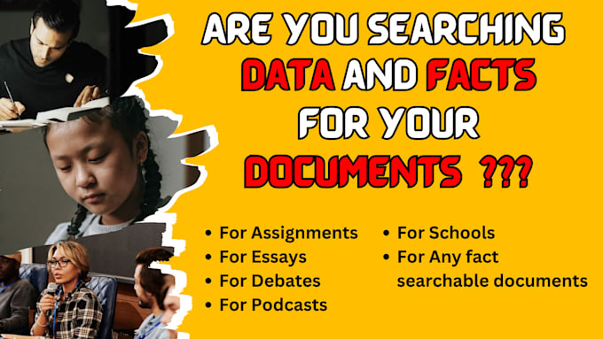 find facts and data for your information want content