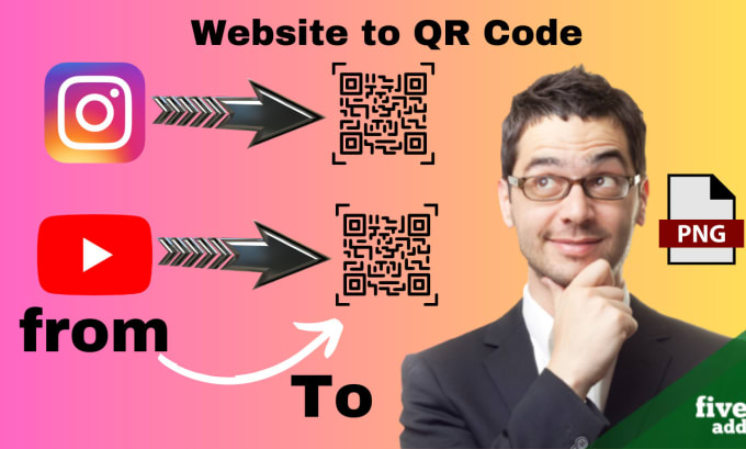 Change your link to qr code by a7mmad10 fiverr