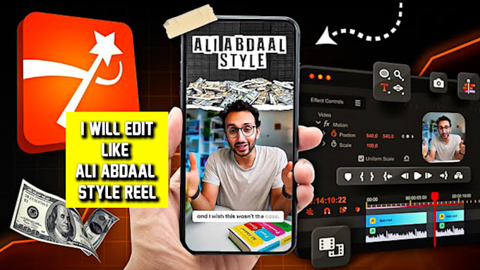 create short form content like ali abdaal for social media