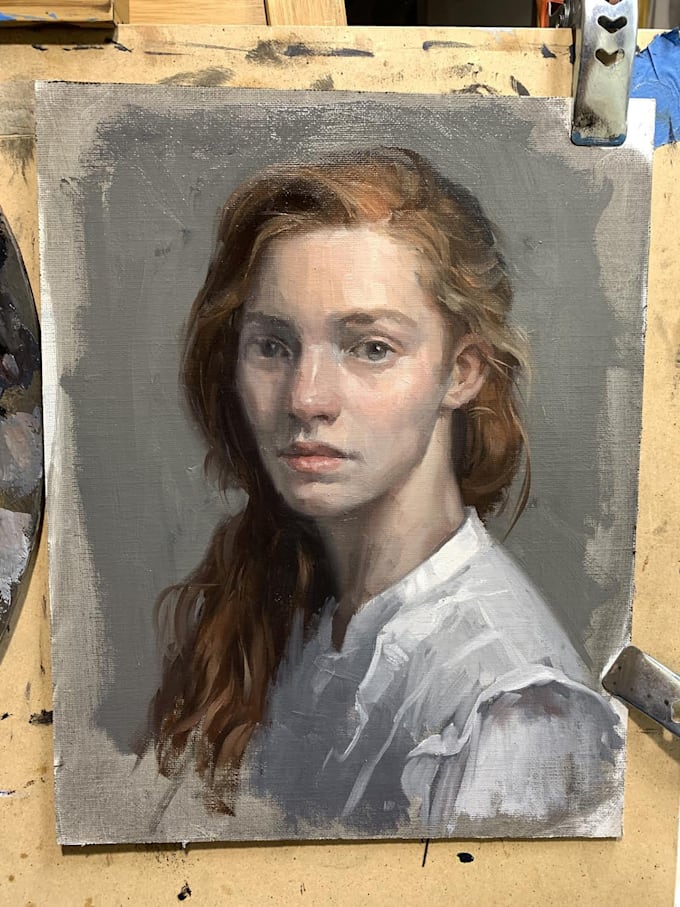 Realistic digital portrait art in oil painting style by Taastifl84 Fiverr