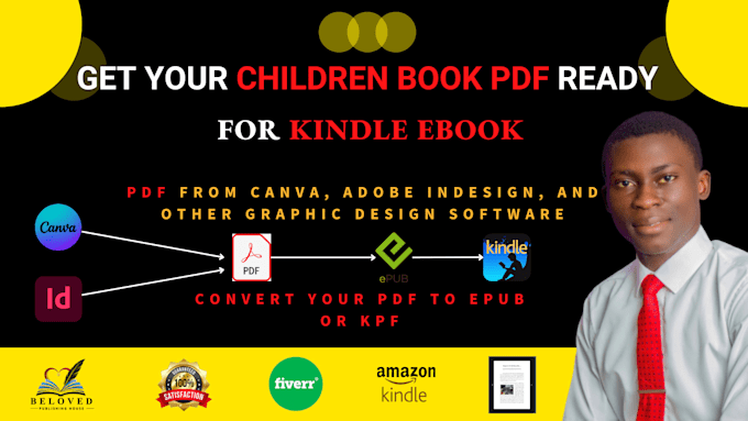 convert your children book PDF for kindle epub kpf