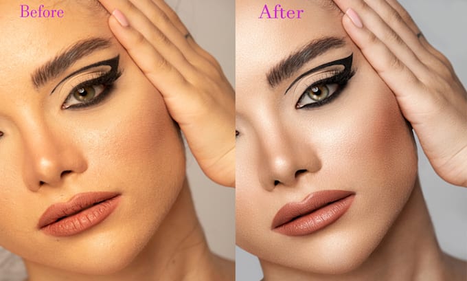 do  high end photo retouching, skin retouching, photo editing