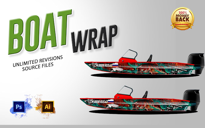 design custom and eye catching wrap design for van truck car food truck cart