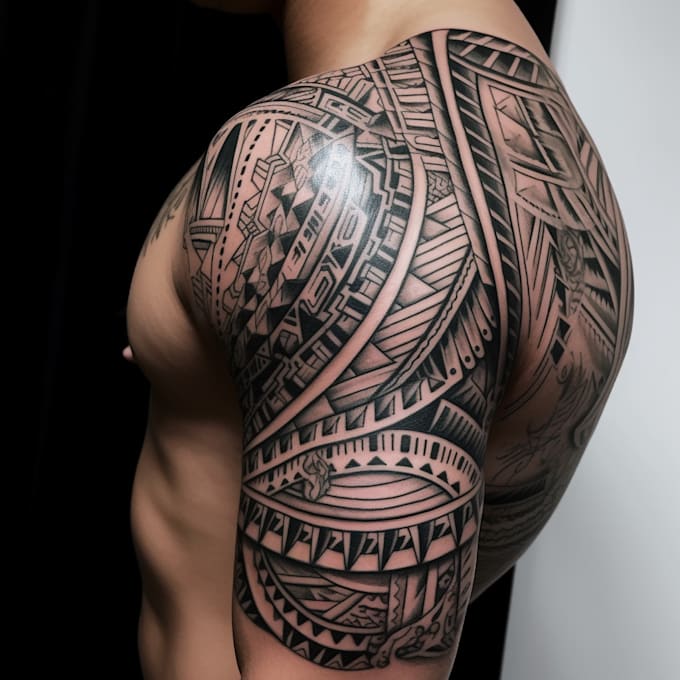 draw a hand drawn custom tattoo design for you