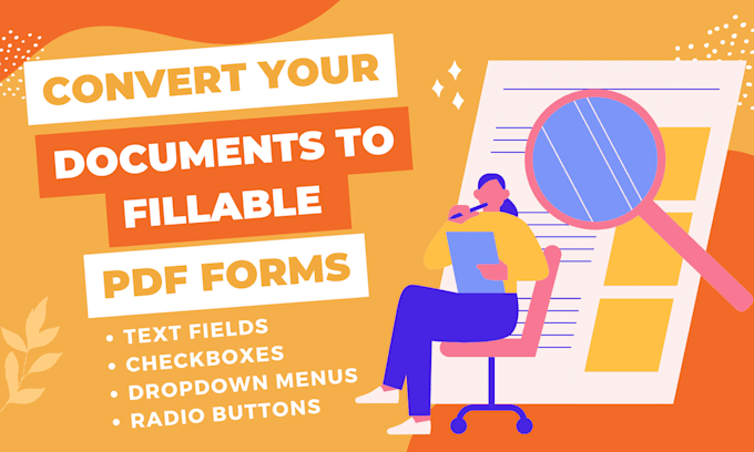 convert your document to a fillable PDF form