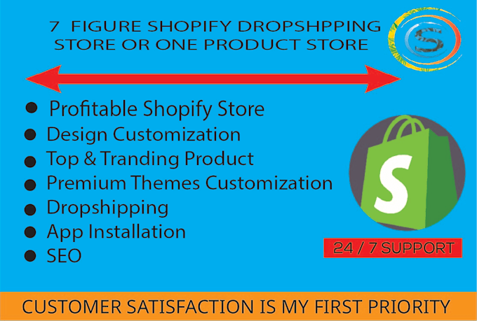 build shopify website shopify store and one product store