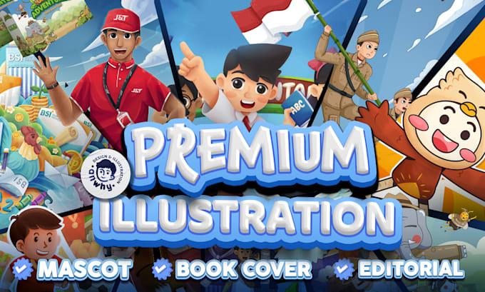 draw excellent mascot, character, illustration for anything